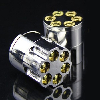 100pcs Metal Bullet Shape 26 Teeth Herb Spice Crusher Cigar Tobacco Grinder Smoking Grinder Accessory Hand Muller Gift